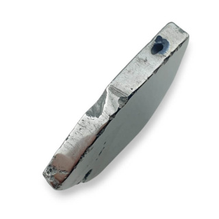 Titanium agate slice with hole 35x26 mm no 162