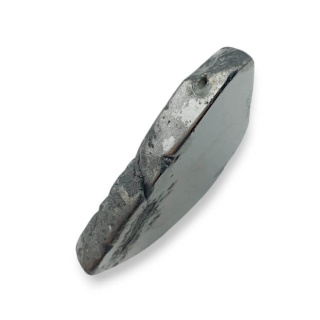Titanium agate slice with hole 35x26 mm no 170