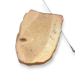 Titanium agate slice with hole 35x26 mm no 303