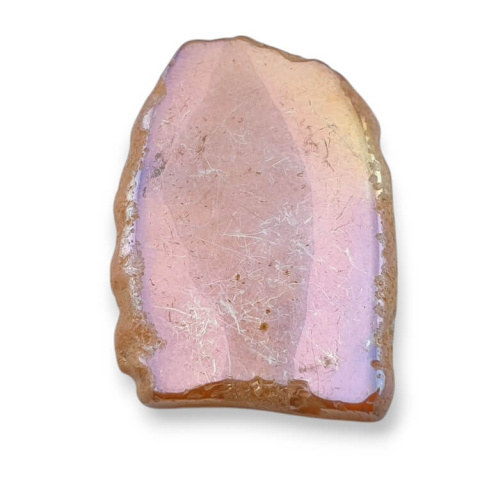 Titanium agate slice with hole 35x26 mm no 303 Titanium agate slice with hole 35x26 mm no 303