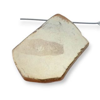 Titanium agate slice with hole 35x26 mm no 304
