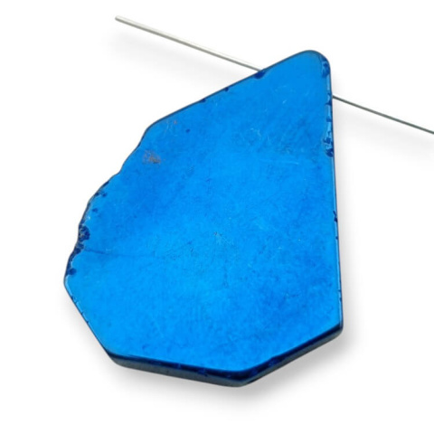 Titanium agate slice with hole 35x27 mm no 186 Titanium agate slice with hole 35x27 mm no 186