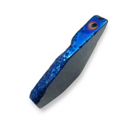 Titanium agate slice with hole 35x27 mm no 186 Titanium agate slice with hole 35x27 mm no 186