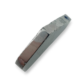 Titanium agate slice with hole 35x28 mm no 178