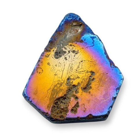 Titanium agate slice with hole 35x28 mm no 72 Titanium agate slice with hole 35x28 mm no 72