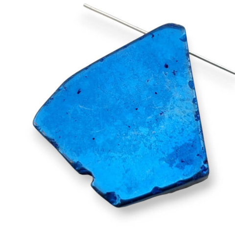 Titanium agate slice with hole 35x30 mm no 237 Titanium agate slice with hole 35x30 mm no 237