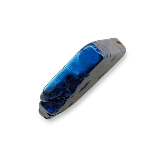 Titanium agate slice with hole 35x30 mm no 237 Titanium agate slice with hole 35x30 mm no 237