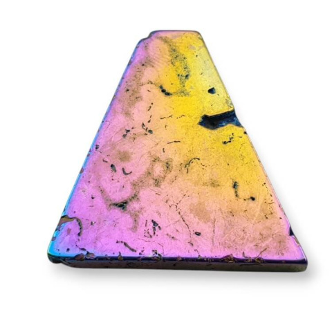 Titanium agate slice with hole 35x32 mm no 296 Titanium agate slice with hole 35x32 mm no 296