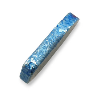Titanium agate slice with hole 36x17 mm no 81