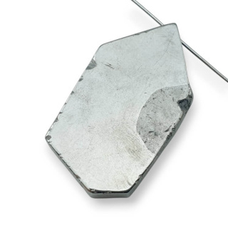 Titanium agate slice with hole 36x22 mm no 141