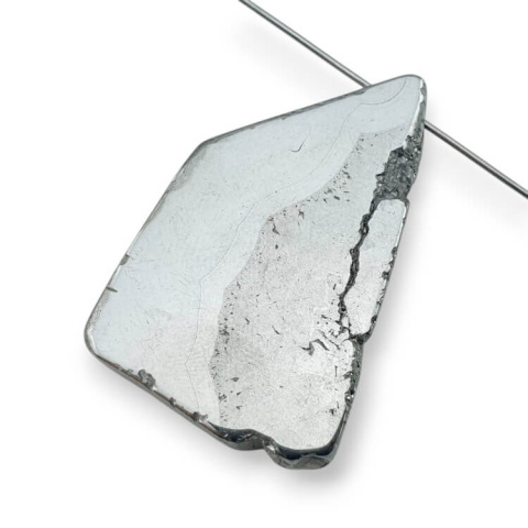 Titanium agate slice with hole 36x23 mm no 139 Titanium agate slice with hole 36x23 mm no 139