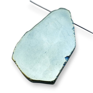 Titanium agate slice with hole 36x23 mm no 69