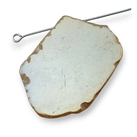 Agate titanium slice with hole 36x25 mm no. 339 Agate titanium slice with hole 36x25 mm no. 339