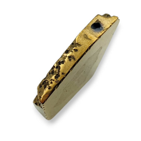 Titanium slice agate with hole 36x25 mm no. 52 Titanium slice agate with hole 36x25 mm no. 52