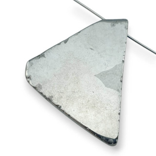 Titanium agate slice with hole 36x26 mm no 153