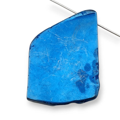Titanium agate slice with hole 36x26 mm no 209 Titanium agate slice with hole 36x26 mm no 209
