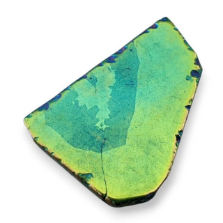 Titanium agate slice with hole 36x27 mm no 253