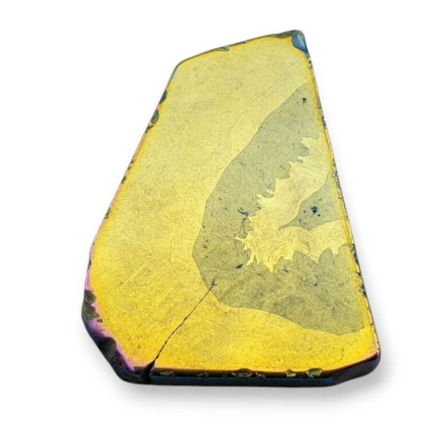 Titanium agate slice with hole 36x27 mm no 253