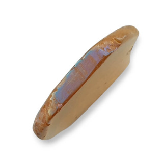 Titanium agate slice with hole 36x27 mm no 324