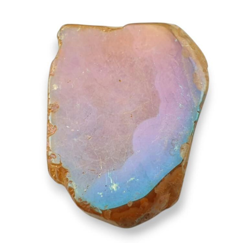 Titanium agate slice with hole 36x27 mm no 324 Titanium agate slice with hole 36x27 mm no 324
