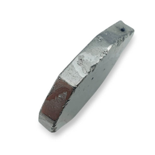 Titanium agate slice with hole 36x28 mm no 182