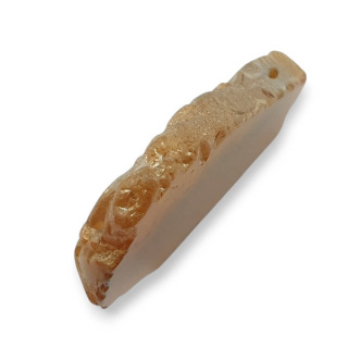 Agate titanium slice with hole 36x28 mm no. 340