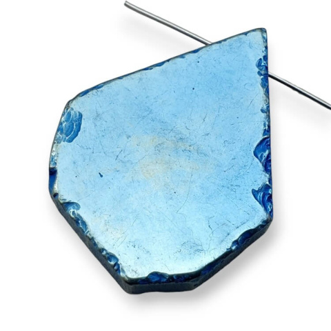 Agate titanium slice with hole 36x28 mm no 77 Agate titanium slice with hole 36x28 mm no 77