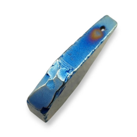 Agate titanium slice with hole 36x28 mm no 77 Agate titanium slice with hole 36x28 mm no 77