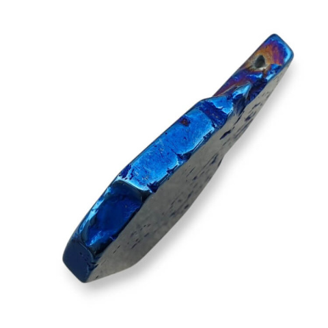 Titanium agate slice with hole 36x29 mm no 229 Titanium agate slice with hole 36x29 mm no 229