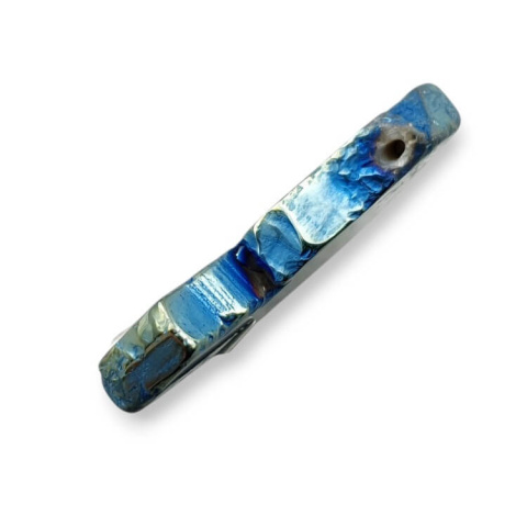 Titanium agate slice with hole 36x30 mm no. 105 Titanium agate slice with hole 36x30 mm no. 105