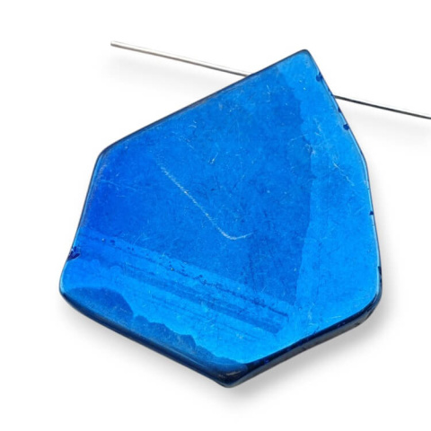 Agate titanium slice with hole 36x32 mm no 223 Agate titanium slice with hole 36x32 mm no 223