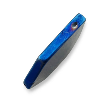 Agat tytanowy plaster z dziurką 36x32 mm nr 223