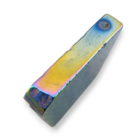 Titanium agate slice with hole 36x32 mm no 300 Titanium agate slice with hole 36x32 mm no 300
