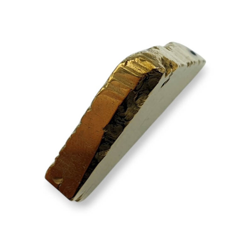 Titanium agate slice with hole 36x34 mm no 50 Titanium agate slice with hole 36x34 mm no 50