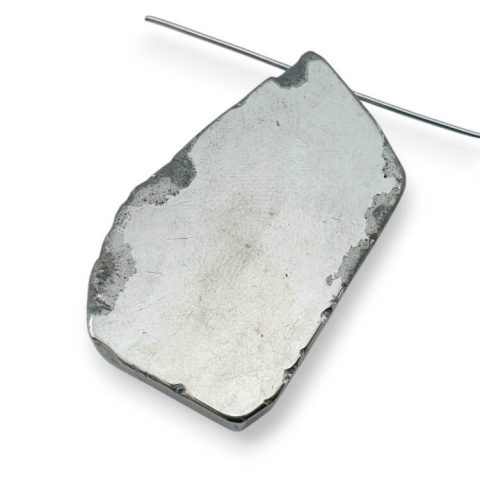 Agate titanium slice with hole 37x23 mm no 129 Agate titanium slice with hole 37x23 mm no 129