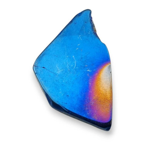 Titanium agate slice with hole 37x23 mm no 225 Titanium agate slice with hole 37x23 mm no 225