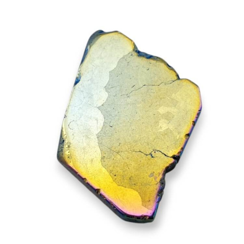 Titanium agate slice with hole 37x23 mm no 267 Titanium agate slice with hole 37x23 mm no 267