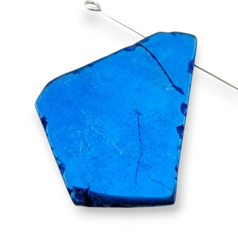 Titanium agate slice with hole 37x27 mm no 189 Titanium agate slice with hole 37x27 mm no 189