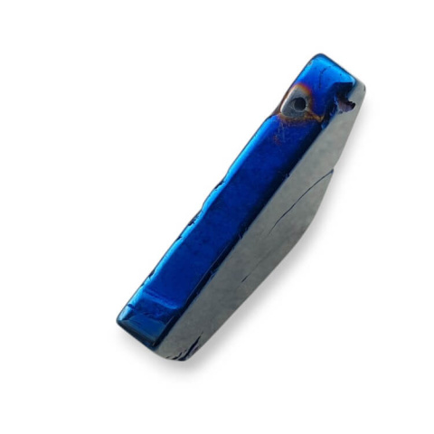 Titanium agate slice with hole 37x27 mm no 189 Titanium agate slice with hole 37x27 mm no 189