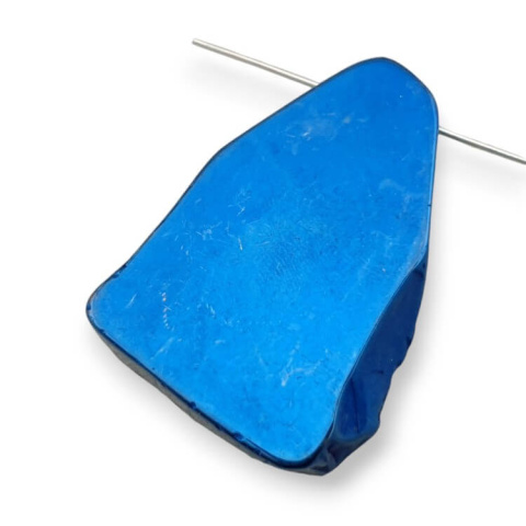 Titanium agate slice with hole 37x27 mm no 197 Titanium agate slice with hole 37x27 mm no 197