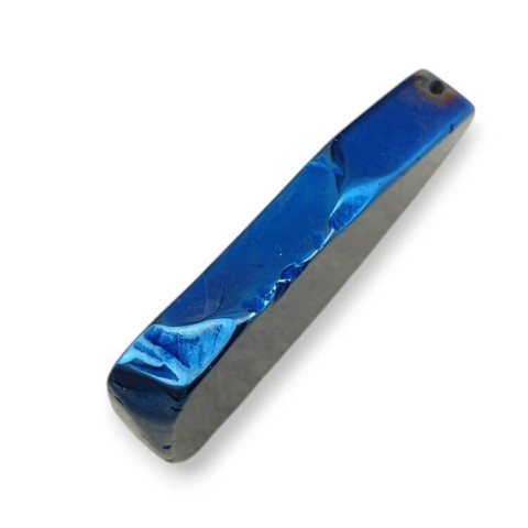 Titanium agate slice with hole 37x27 mm no 197 Titanium agate slice with hole 37x27 mm no 197