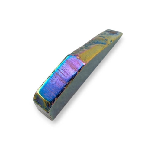 Agate titanium slice with hole 37x28 mm no. 241 Agate titanium slice with hole 37x28 mm no. 241
