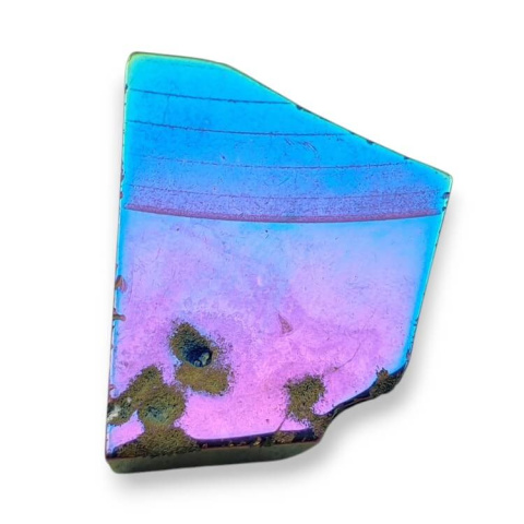 Titanium agate slice with hole 37x28 mm no 283 Titanium agate slice with hole 37x28 mm no 283