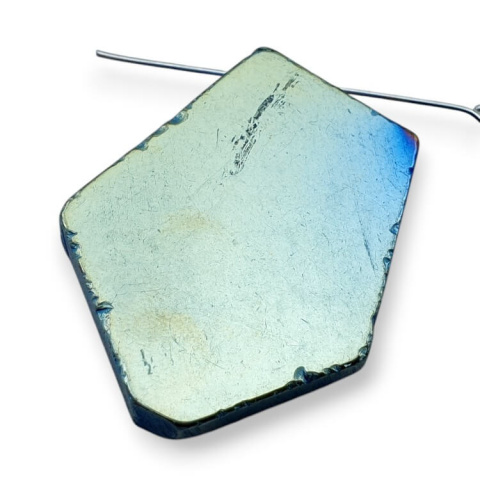 Titanium agate slice with hole 37x29 mm no 74 Titanium agate slice with hole 37x29 mm no 74