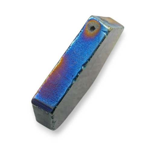 Titanium agate slice with hole 37x29 mm no 74 Titanium agate slice with hole 37x29 mm no 74