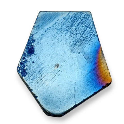 Titanium agate slice with hole 37x29 mm no 74 Titanium agate slice with hole 37x29 mm no 74