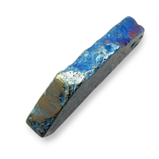 Agat tytanowy plaster z dziurką 38x21 mm nr 61
