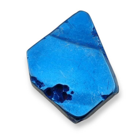 Titanium agate slice with hole 38x26 mm no 219 Titanium agate slice with hole 38x26 mm no 219