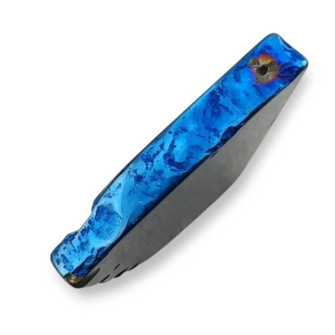Agate titanium slice with hole 38x31 mm no 224 Agate titanium slice with hole 38x31 mm no 224