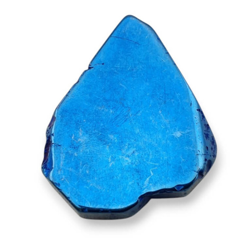 Titanium agate slice with hole 38x31 mm no. 231 Titanium agate slice with hole 38x31 mm no. 231